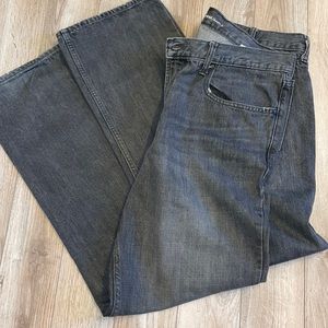 “Loose fit” dark grey jeans 38x34